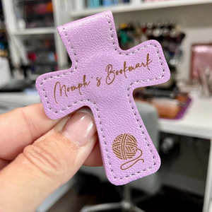 Personalized Leather Cross Bookmark Cross Shaped Leather Magnetic Christian Bookmark Clip Engraved Magnetic <strong>Book</strong> <strong>Accessory</strong> - Product Image 5
