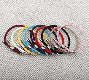 <strong>Bracelet</strong> Custom Logo Love Gift Couple Engraved Stainless Steel Friendship Chain Braided Rope Adjustable Fashion Jewelry <strong>Bracelet</strong> - Product Image 3