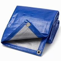Bâche en PE robuste et imperméable, tissée, enduite, unie, écologique, en polyéthylène, multi-usages
