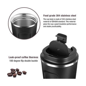 Bouteille d'eau intelligente à LED avec logo personnalisé, 510 ml 380 ml, tasse de voyage isotherme, gourde à double paroi en acier inoxydable pour café - Product Image 4