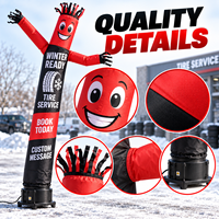 Ballon publicitaire gonflable Air Dancer pour service de pneus d'hiver en gros, pour une visibilité routière optimale, réservez aujourd'hui, affichage de message personnalisé