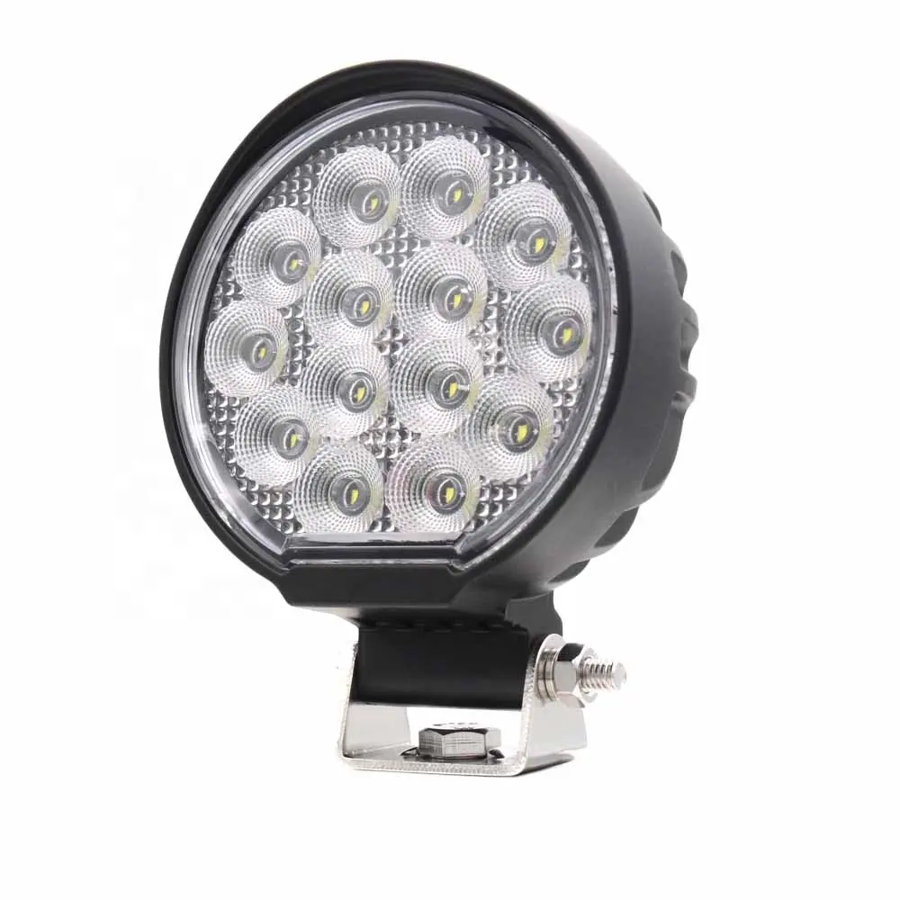 Sanray 3,6 "42w 6000K luz de trabajo LED redonda foco de haz de inundación para SUV ATV luces LED de coche todoterreno