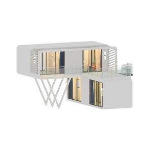 Casa modular asequible hecha en fábrica-Espacio de vida portátil fabricado en China Uso de cabina de manzana de 40 pies para hotel y sala de estar - Product Image 1