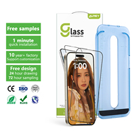 Aurey Anti-empreintes digitales Anti-poussière Anti-éblouissement téléphone portable Film de verre trempé pour iphone 16 protecteur d'écran