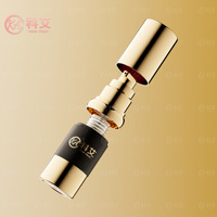 Botol Pompa Airless Silinder 15ml 30ml 50ml Kosong untuk Kemasan Kosmetik Sunscreen, Lotion, Foundation, Primer, dengan Logo Custom
