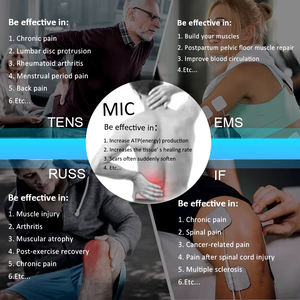 라운드웨일 5-in-1 TENS <span class=keywords><strong>EMS</strong></span> RUSS if MIC 콤보 전기치료기 (관절, 허리, 목, 전신 통증 완화용) - Product Image 4