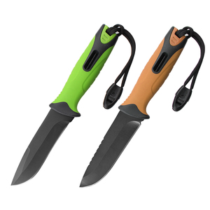 سكين مطوي بمقبض PP + TPR رائج المبيع دمج بين الأسلوب والدقة سكين صيد مع بوصلة وشفرة - Product Image 1