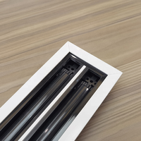 Diffuseur de grille d'air en PVC à fente linéaire en plastique