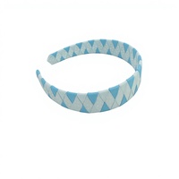 Bandeau pour enfants en ruban tissé gros-grain à pois, 4 cm de large, accessoire de cheveux pour fête (emballage carton)