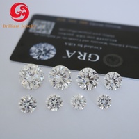 Passer le testeur de diamant Excellente coupe Moissanite 6.5mm 1ct D Couleur VVS1 Pierre de Moissanite en vrac GRA Moissanite blanche