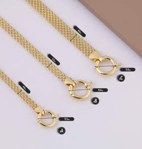 <span class=keywords><strong>Bracelet</strong></span> tendance en acier inoxydable imperméable, sans ternissement, avec fermoir mousqueton, chaîne en maille, <span class=keywords><strong>bracelet</strong></span> à fermoir <span class=keywords><strong>marin</strong></span> pour la fabrication de bijoux - Product Image 6