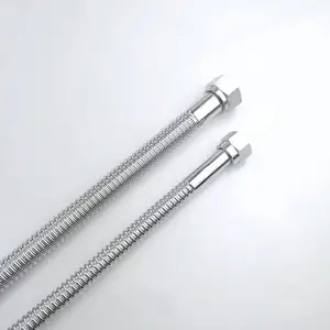 Pipe Manufacture Stainless Steel Braided Flexible Connection Wholesale Stainless Steel Water Pipe Connector for Hot Water