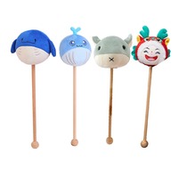 Gros animal en peluche petit marteau de massage jouets nouveau design dessin animé peluche marteau poupée de massage