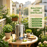 Appareil de distillation des fleurs, extracteur d'huile végétale en acier inoxydable pour l'extraction d'huiles essentielles de diverses plantes et fleurs