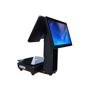 Terminal Punto de Venta Todo en Uno con Pantalla Dual de 15.6 Pulgadas, IA, Windows 10, Intel I5, 4G, 64G, <span class=keywords><strong>Caja</strong></span> <span class=keywords><strong>Registradora</strong></span> <span class=keywords><strong>para</strong></span> Supermercado, Centro Comercial, Frutería - Product Image 1