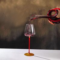 Carafe à vin rouge en forme de serpent enroulé créatif en gros Carafe à vin en verre cristal sans plomb