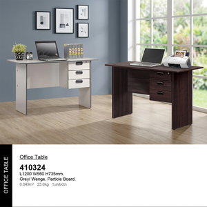 JPS 410324 — Table de bureau en bois massif, rangement de planches à particules de bois, Design à haute dureté, salon de bureau, malaisie - Product Image 3