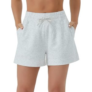 Shorts de sport pour femmes FOXA avec cordon de serrage, taille haute, avec poches, shorts de sport d'été - Product Image 1
