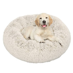 Cama Redonda de Lujo para Perros, Fabricada por el Fabricante, de Felpa Suave y Esponjosa, Lavable, de Piel Sintética, 2023, Venta al por Mayor - Product Image 5