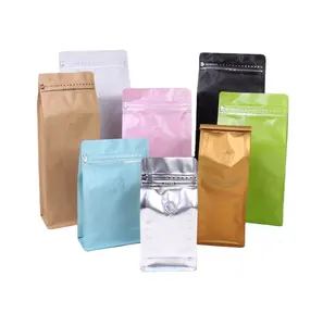 Wholesale Aluminum Foil Zipper Custom Printed Design Empty Tea Bag Plastic Packaging Pouch