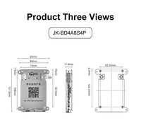 Sistem Manajemen Baterai LiFePO4 Li-ion JIKONG Smart BMS JK-BD4A8S8P 80A Active Balance 0.4A 4S-8S