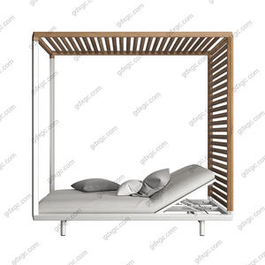 Pavillon <span class=keywords><strong>de</strong></span> jardin design Aruba <span class=keywords><strong>Spa</strong></span> bain à remous auvent tente <span class=keywords><strong>de</strong></span> jardin en aluminium lit <span class=keywords><strong>de</strong></span> soleil en <span class=keywords><strong>bord</strong></span> <span class=keywords><strong>de</strong></span> <span class=keywords><strong>mer</strong></span> - Product Image 3