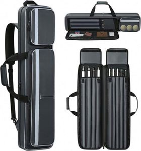 Kit de queue de billard 3x4 personnalisable BSCI avec sac souple pour queue de snooker, style 1/2, emballé en boîte et incluant - Product Image 3