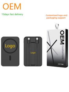 พาวเวอร์แบงค์ไร้สายแม่เหล็กแบบพกพา OEM ใหม่ พร้อมสายชาร์จ 10000mAh PD 22.5W ชาร์จเร็ว สำหรับ <span class=keywords><strong>iPhone</strong></span> 17 Pro Max - Product Image 1