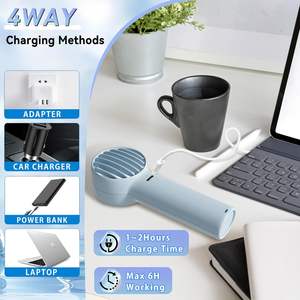 Ventilador de Mano Portátil Recargable con Logotipo Personalizado, Nuevo, Económico, Mini Ventilador de Bolsillo - Product Image 4