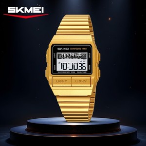 <span class=keywords><strong>Orologio</strong></span> Elettronico Classico Retrò Quadrato Piccolo in ABS per Uomo, Studente, Uso Quotidiano, Multifunzione, Sportivo, in Acciaio Inossidabile - Product Image 2