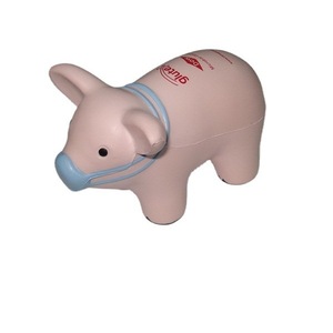 Pig Shaped PU <b>Foam</b> Toy With Mask Animal Theme Molding <b>Craft</b> Decor - Product Image 2