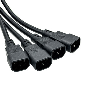 สายไฟ C13 ถึง C14 3 ช่องเสียบ 16A PVC SJTOW ขั้วต่อ IEC สำหรับเซิร์ฟเวอร์ UPS - Product Image 2
