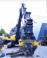Cisaille hydraulique pour excavatrice MONDE avec lames interchangeables, barres parallèles, coupe-hydraulique pour démontage de véhicules et ferraille