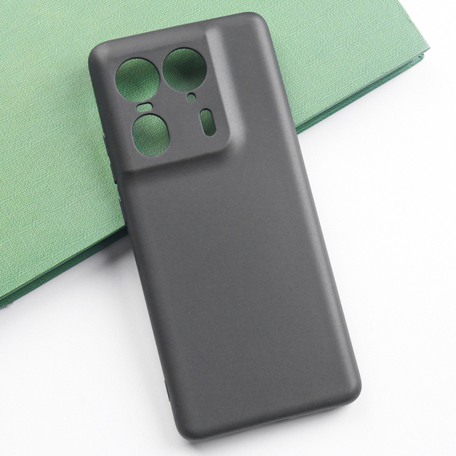Black Matte Silicone Phone Case for Motorola Moto Edge 50 Ultra Soft TPU Cell Phone Case Protective Back Cover