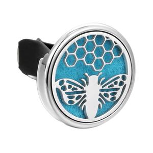 Diffuseur d'aromathérapie pour voiture en acier inoxydable de 30 mm avec logo personnalisé, clip de ventilation - Product Image 1