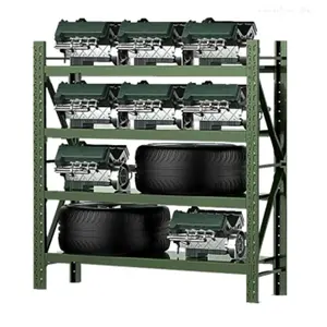 Multi-Layers Medium Heavy Duty Garage Metal Stacking Shelf Warehouse Storage Rack