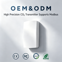 Sensor de Calidad del Aire Interior Aeropulse (Senseair S12) para Control de Climatización en Museos/Galerías, Modbus RS485 para Medición Precisa de CO2, Temperatura y Humedad