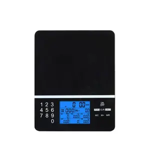 Báscula digital Kichen CE, calculadora nutricional de 5kg, báscula alimentaria de vidrio templado de grado alimenticio, báscula nutricional para alimentos