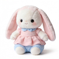 Mini jouets en peluche lapin personnalisés, jouets en peluche animaux mignons, vente en gros de jouets en peluche personnalisés, porte-clés en peluche