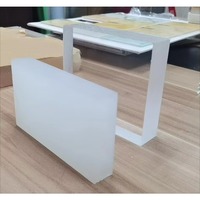 Bloc de verre plexiglas de 20 mm d'épaisseur, bloc acrylique transparent A5 avec logo et polissage