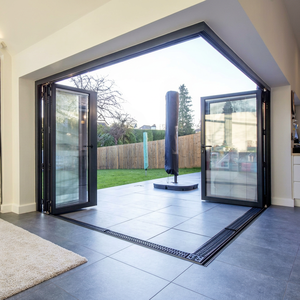 Puertas Plegables de Aluminio Modernas de Alta Calidad con Diseño Impermeable para Interiores de Villas - Product Image 1
