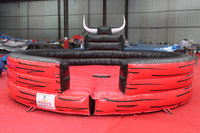 Parcours d'obstacles gonflable, tapis de combat de type corrida, trampoline, certifié CE, sans plomb, ignifuge, PVC imperméable, capacité de 300 kg