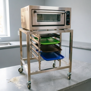 Wholesale Commercial Stainless Steel Bakery <b>Oven</b> <b>Rack</b> Trolley Cart with Wheels Multi-Layer Baking Tray Cooling Transport <b>Rack</b> fo - Product Image 1
