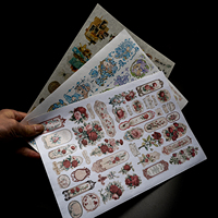 Papier autocollant holographique imprimable à jet d'encre A3 A4, papier washi japonais, mat givré, translucide, autocollant de traçage, dos en plastique transparent