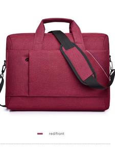 Sac à bandoulière pour ordinateur portable pour femme, sac messager léger grande capacité, sac fourre-tout et porte-documents décontracté de couleur unie - Product Image 1