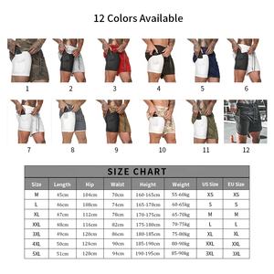 Pantalones cortos de gimnasio para <span class=keywords><strong>hombre</strong></span> 2 en 1 Spandex peso ligero <span class=keywords><strong>Trail</strong></span> <span class=keywords><strong>Running</strong></span> pantalones cortos con forro de <span class=keywords><strong>mallas</strong></span> pantalones cortos de entrenamiento con bolsillo con cremallera - Product Image 2