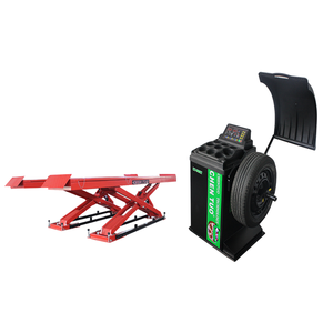 Auto Wheel Alignment Lift In-Ground Double Level Big Scissor Double Cylinder Hydraulic Car Lift 4000kg CHENTUO CT608 - Product Image 1