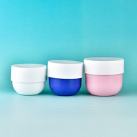 Contenants cosmétiques ronds personnalisables en couleur et en logo, pots vides avec couvercle à vis pour crème pour les yeux, corps en plastique PP