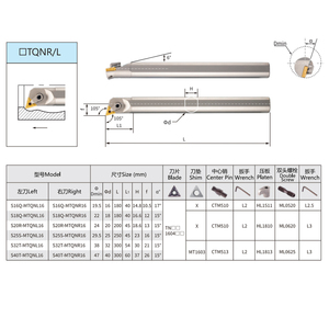 MTQNL/R Boring Bar Internal Grooving <strong>Tool</strong> CNC <strong>Lathe</strong> Holder <strong>Use</strong> TNMG Carbide Inserts High Precision Durable <strong>Tool</strong> Holder - Product Image 5