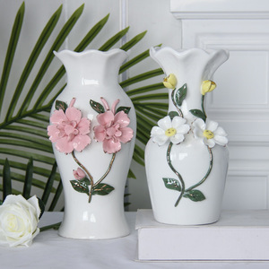 Jarrón de Cerámica Estilo Art Deco Europeo, Decoración Minimalista para el Hogar, Sala de Estar, Mesa de Comedor, Bodas y Celebraciones - Product Image 2